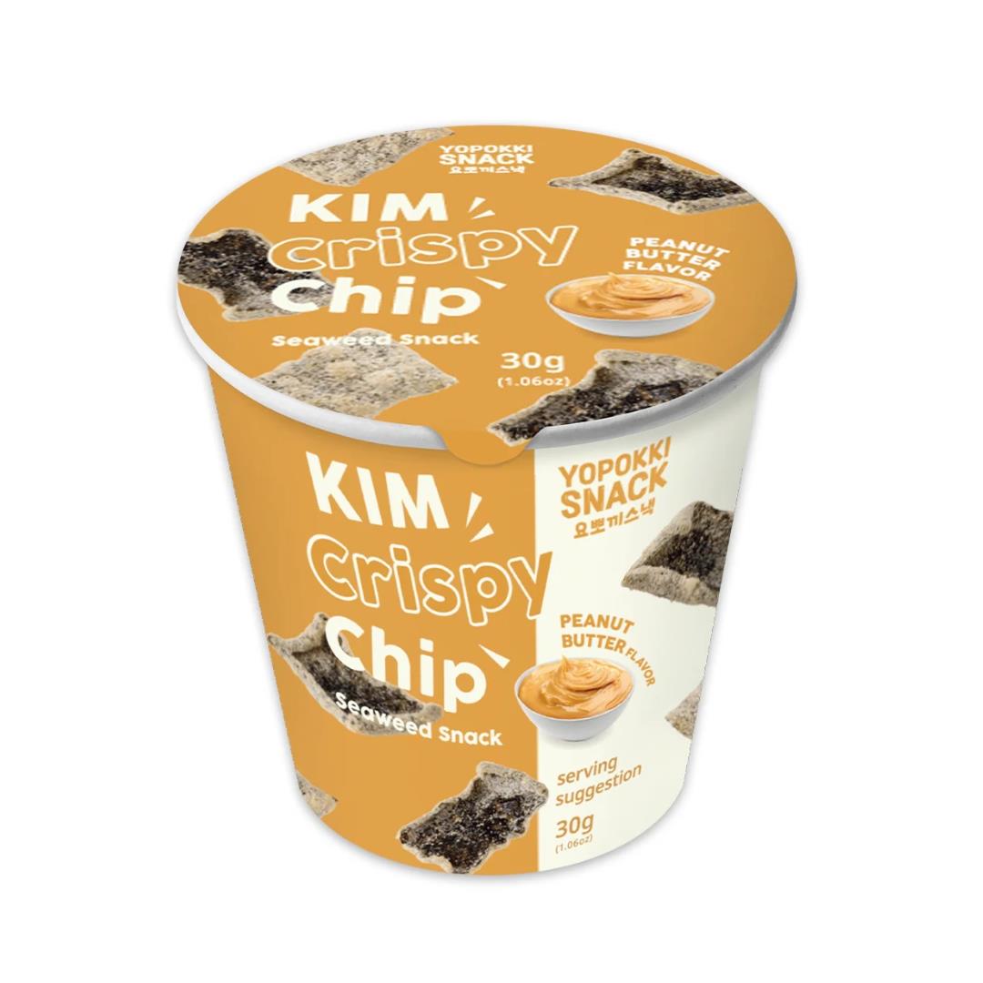 Young Poong Yopokki Snack Kim Crispy Chip Seaweed Snack (Peanut Butter Flavour)