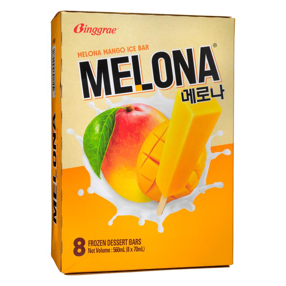 Melona Mango Ice Bar (Pack of 8)