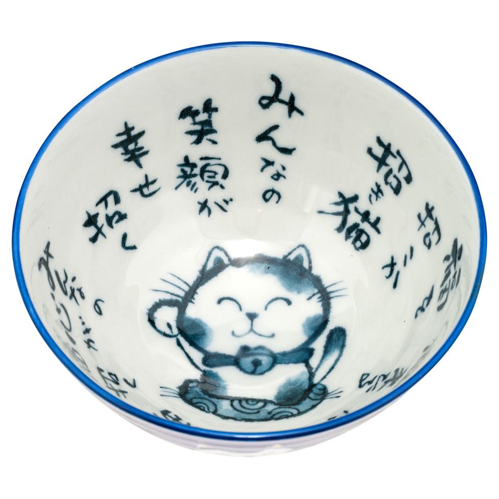 Tokyo Design Studio 招财猫陶瓷饭碗(蓝色)