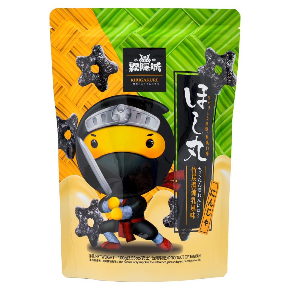 Kirigakure Cookies (Charcoal Condensed Milk Flavour) 雾隐城竹炭浓炼乳风味