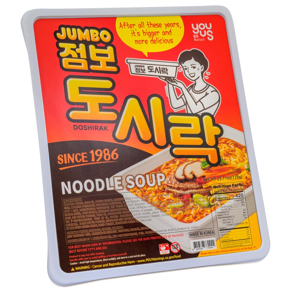 Youus Jumbo Doshirak Ramyun (8入) 挑戰吃播杯麵