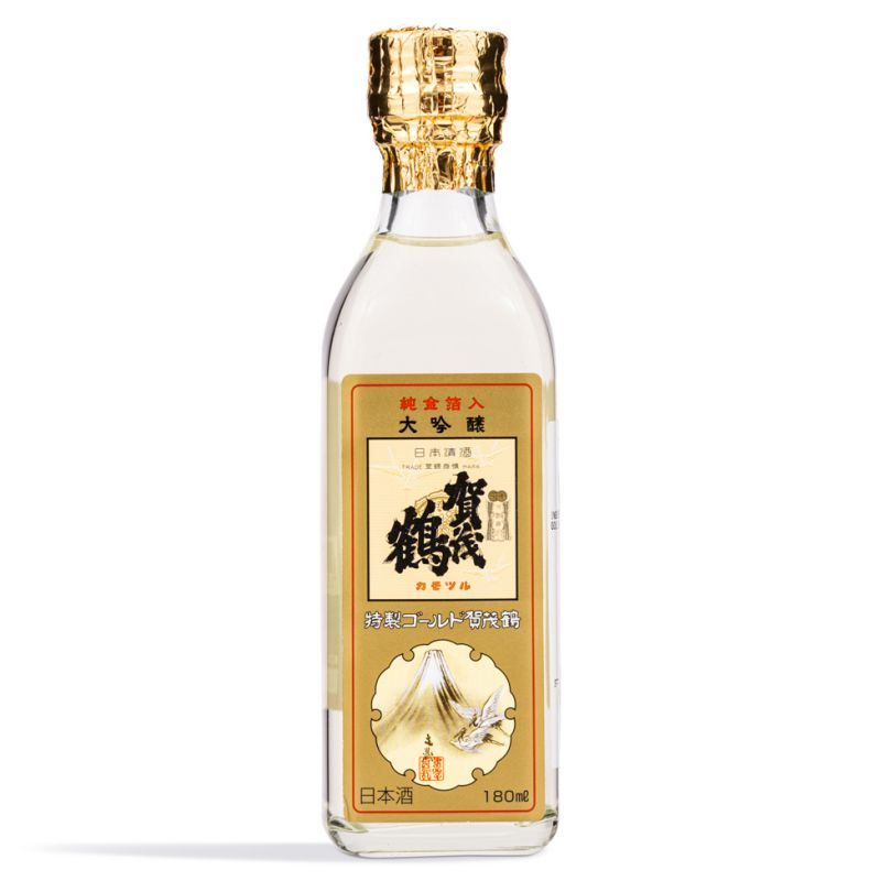 Kamotsuru Shuzo Tokusei Gold Daiginjo Sake with Sakura Gold Flake 賀茂鶴 特製純金箔入大吟釀 (S) (酒精濃度 16.4%)