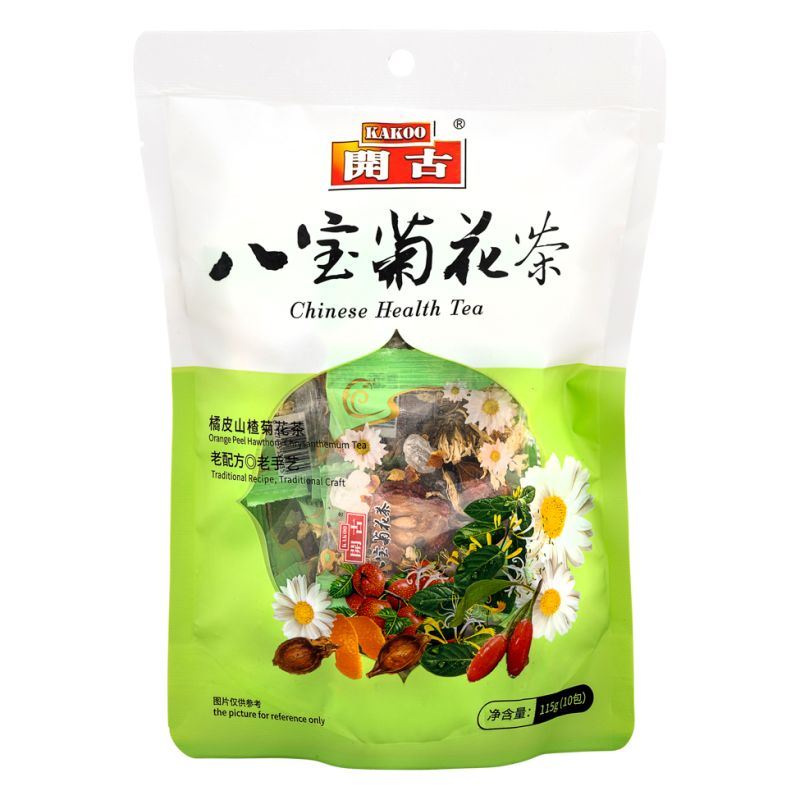 Kakoo Chinese Health Tea (Orange Peel Hawthorn Chrysanthemum Tea) 开古八宝菊花茶 (橘皮山楂菊花茶)