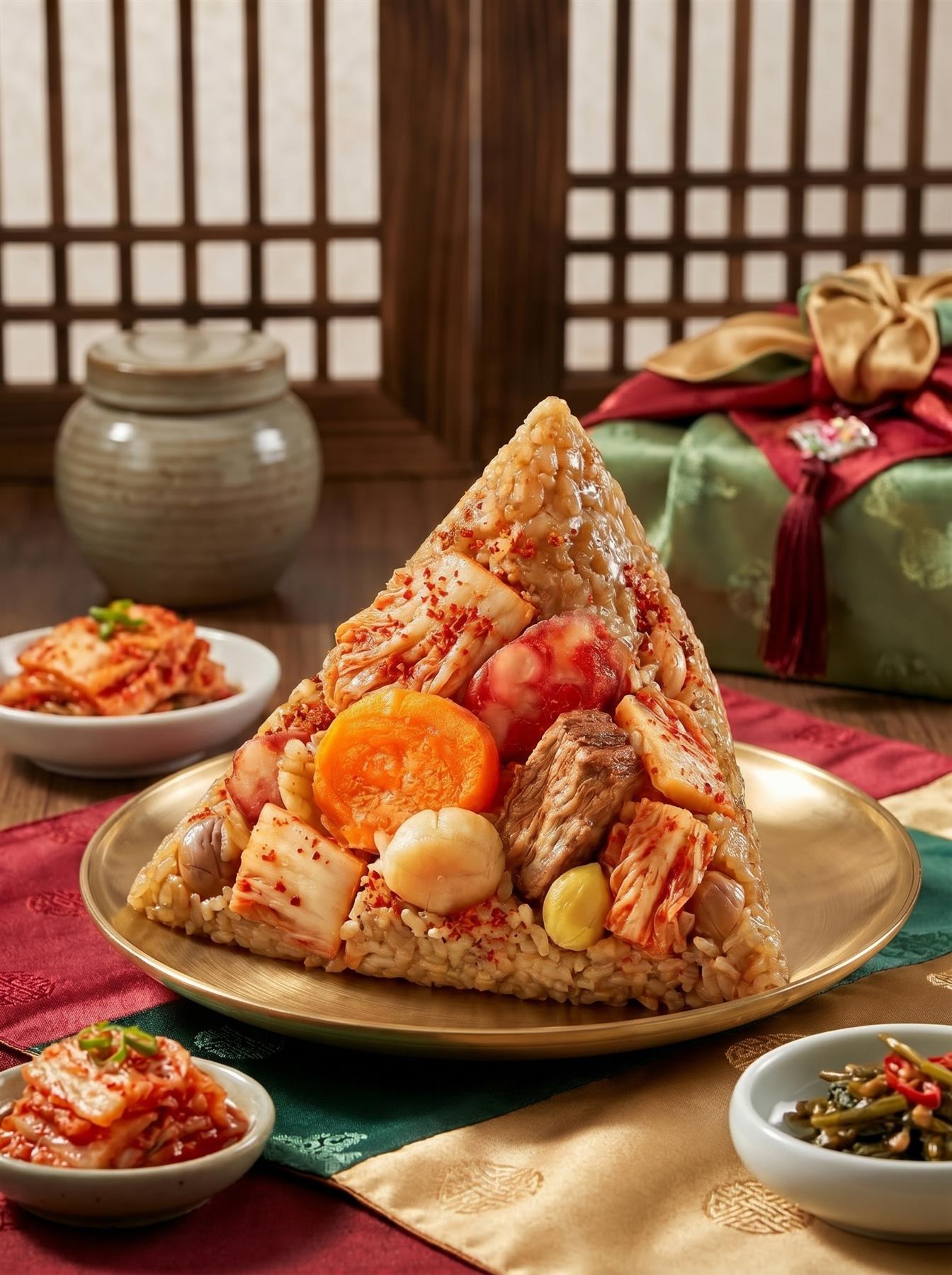 Under the Same Moon Korean Kimchi Pork Rice Dumpling 一個月亮 韓式泡菜腩肉糭