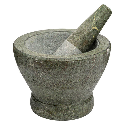 7" Stone Mortar and Pestle 石磨盘及磨棒