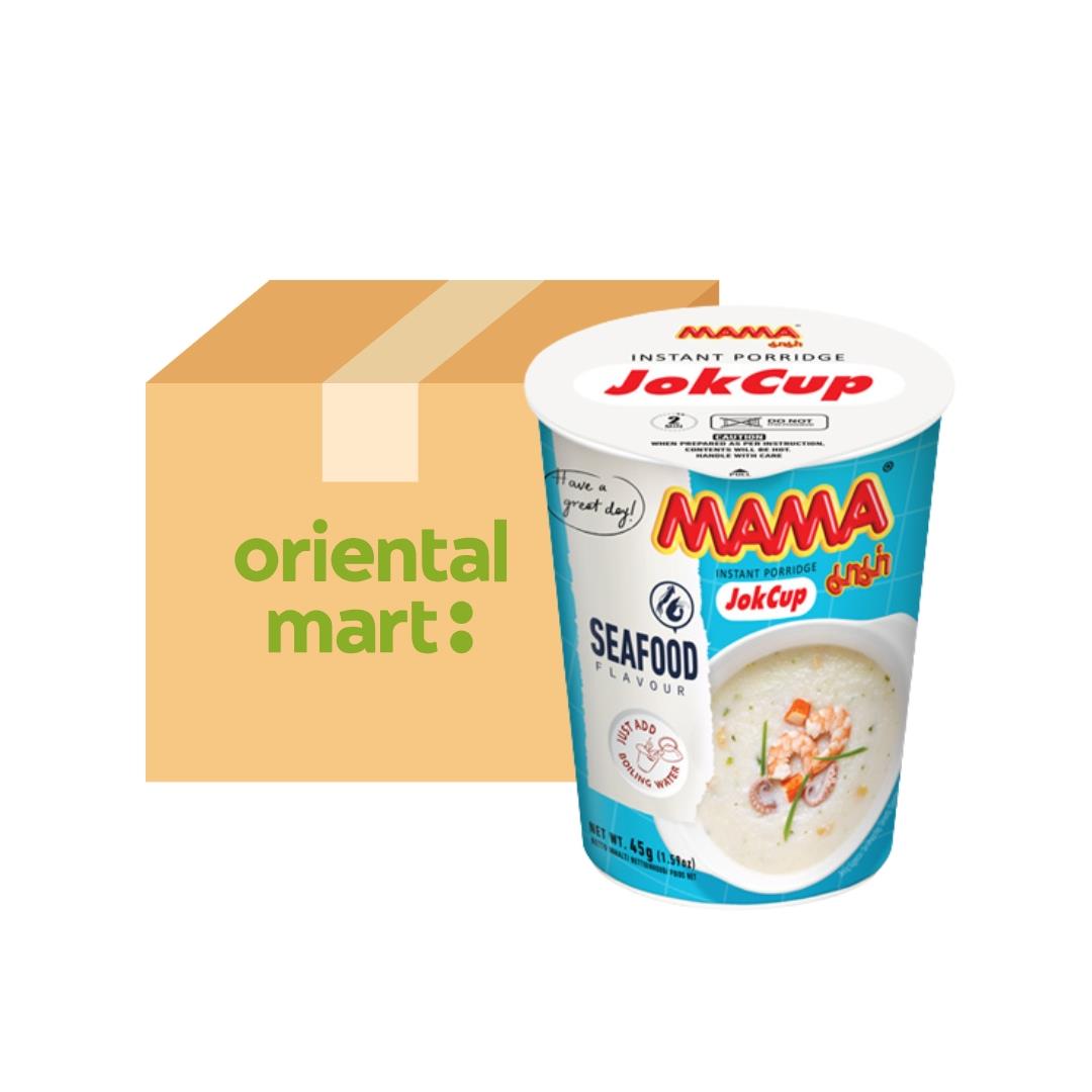 Mama Jok Cup Rice Porridge (Seafood Flavour) (Case of 12)