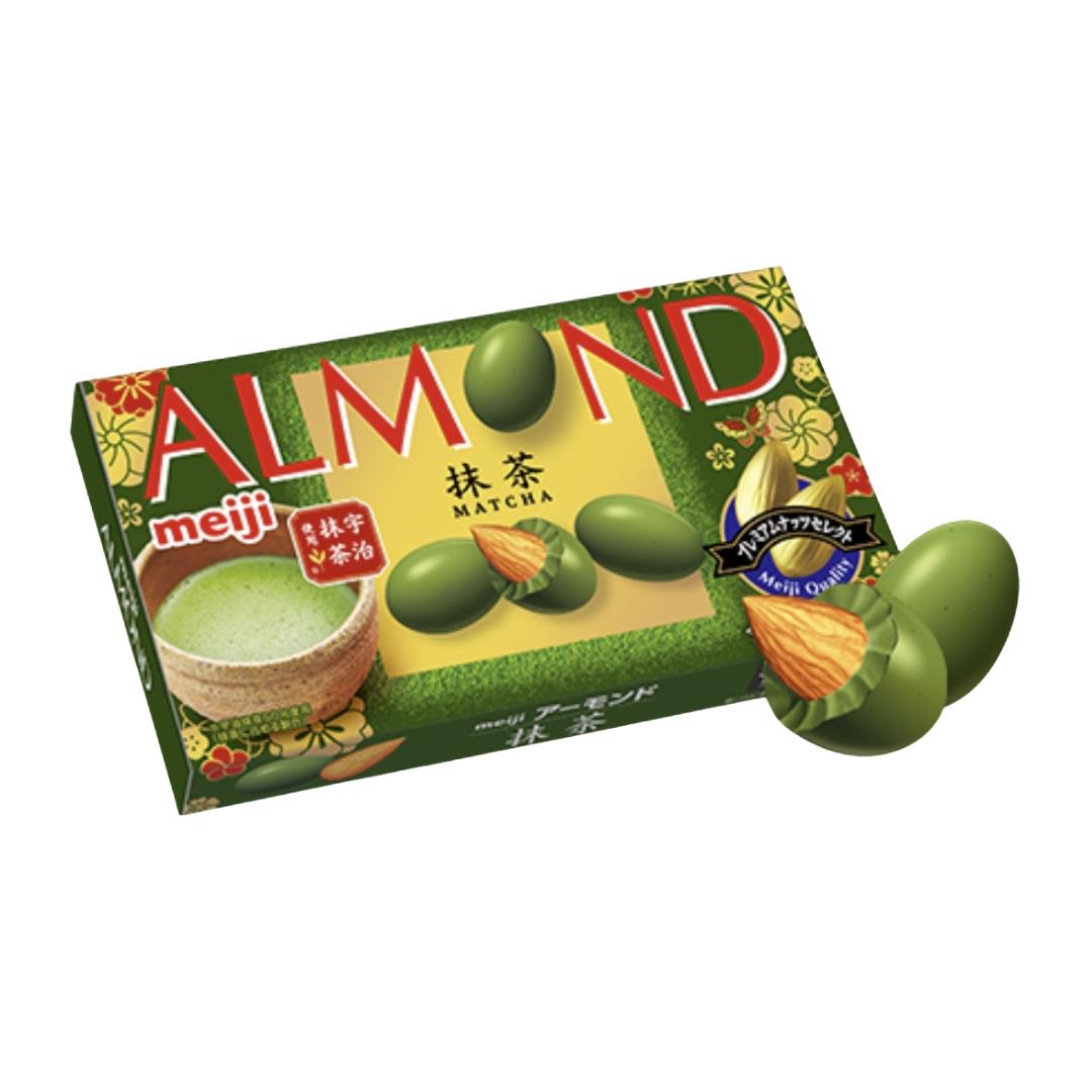 Meiji Almond Matcha Chocolate アーモンドチョコレート抹茶