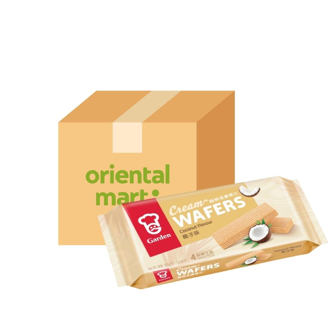 Garden Cream Wafers (Coconut Flavour) (Case of 12) 嘉頓 忌廉威化 (椰子味) (12包)