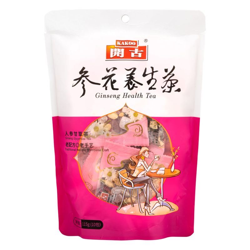 Kakoo Chinese Ginseng Health Tea (Ginseng Glycyrrhiza Tea) 開古 參花養生茶 (人參甘草茶)