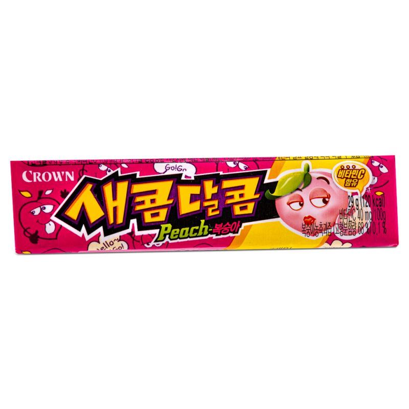 Crown Secom-Dalcom 糖果 (桃子) 새콤달콤 (복숭아)