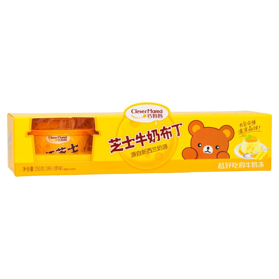 Clever Mama Cheese Flavour Bubble Pudding (3 pcs) 巧媽媽 芝士牛奶波波布丁 (3杯)