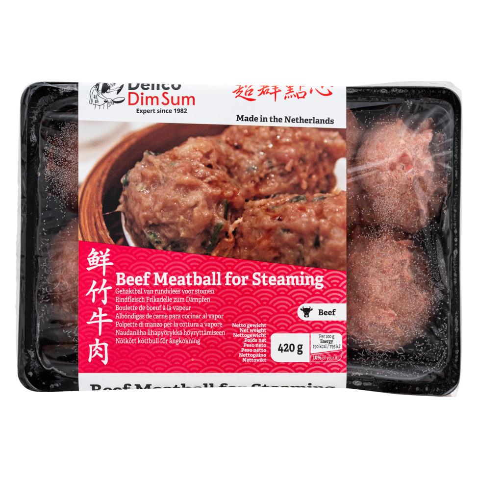 Delico Dim Sum Beef Meatball for Steaming 超群點心 鮮竹牛肉
