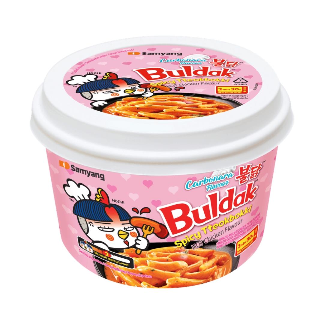 Samyang Buldak Hot Chicken Flavour Tteokbokki Bowl (Carbonara)