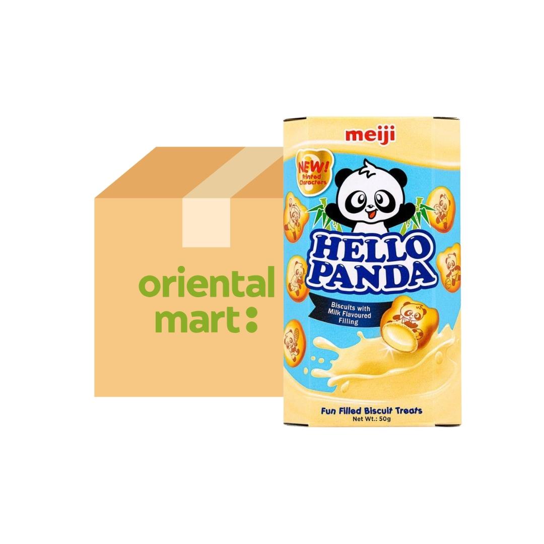 Meiji Hello Panda Biscuits with Milk Flavoured Filling (Box of 20) 明治 熊貓牛奶夾心餅 (20盒)