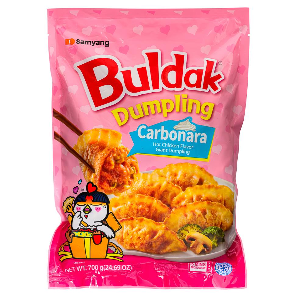 samyang buldak hot chicken flavour giant dumpling (carbonara)
