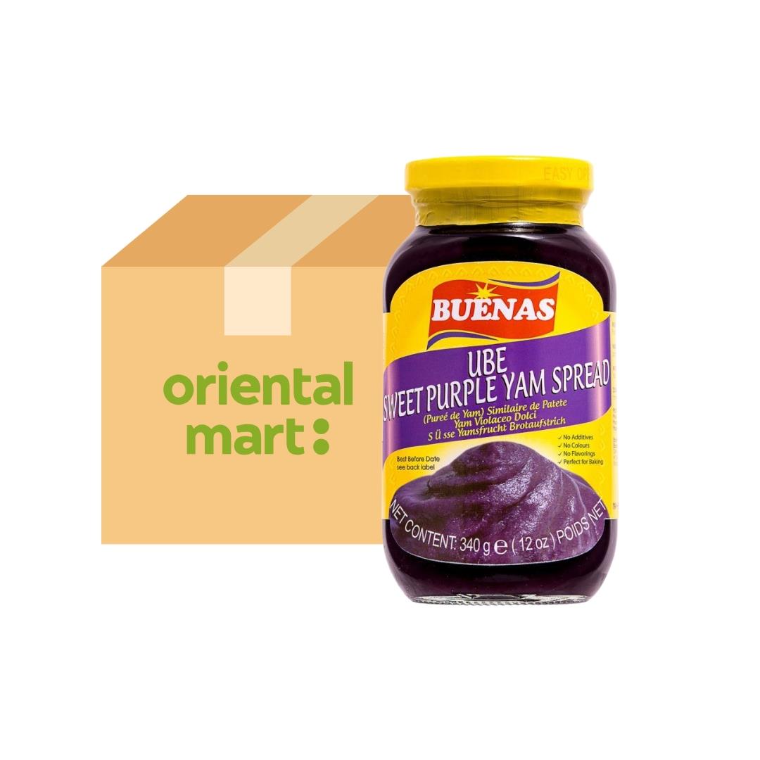 Buenas Ube Sweet Purple Yam Spread (Case of 24)