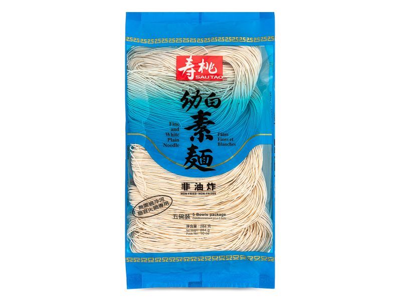 Sau Tao Fine and White Plain Noodle 壽桃 幼白素麵