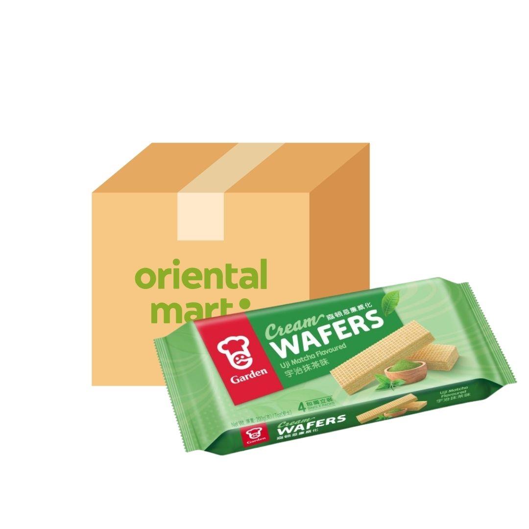 Garden Cream Wafers (Uji Matcha Flavour) (Case of 12) 嘉頓 忌廉威化 (宇治抹茶味) (12包)