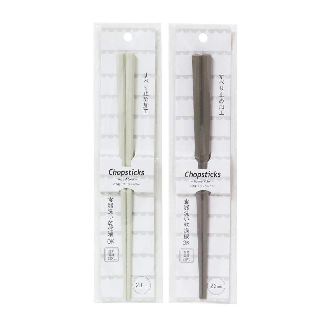 Octagon Chopsticks (Natural Colour) (Random Colour) 八角箸 ナチュラルカラー