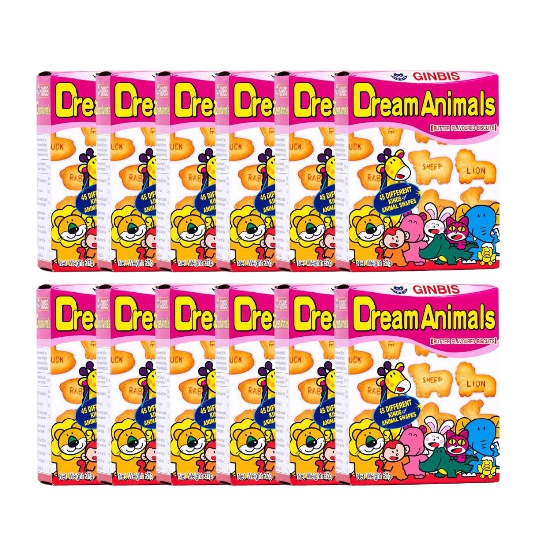 Ginbis Dream Animals Biscuits (Butter Flavour) (Box of 12)