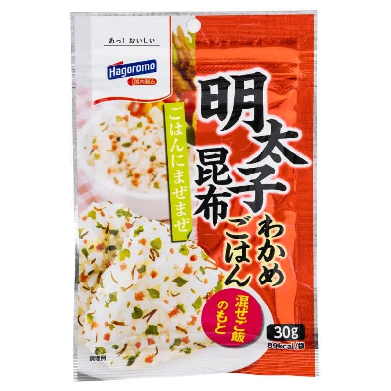 Hagoromo Furikake Rice Seasoning (Seaweed Mentaiko Kelp Flavour) 明太子昆布わかめごはん
