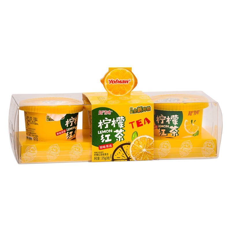 哟!曼柠檬茶味果冻超友味柠檬红茶味果冻