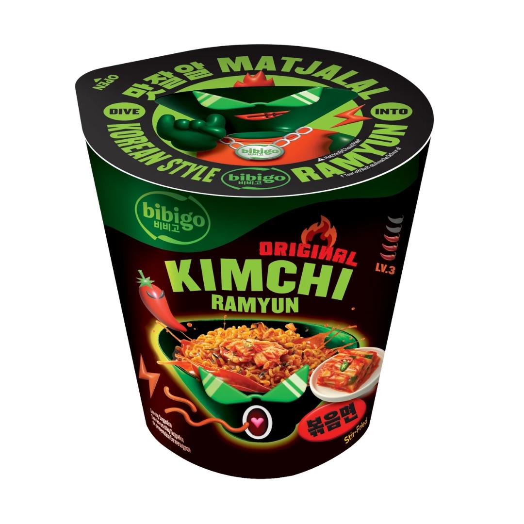 CJ Bibigo Korean Style Stir-Fried Cup Ramyun (Original Kimchi Flavour)