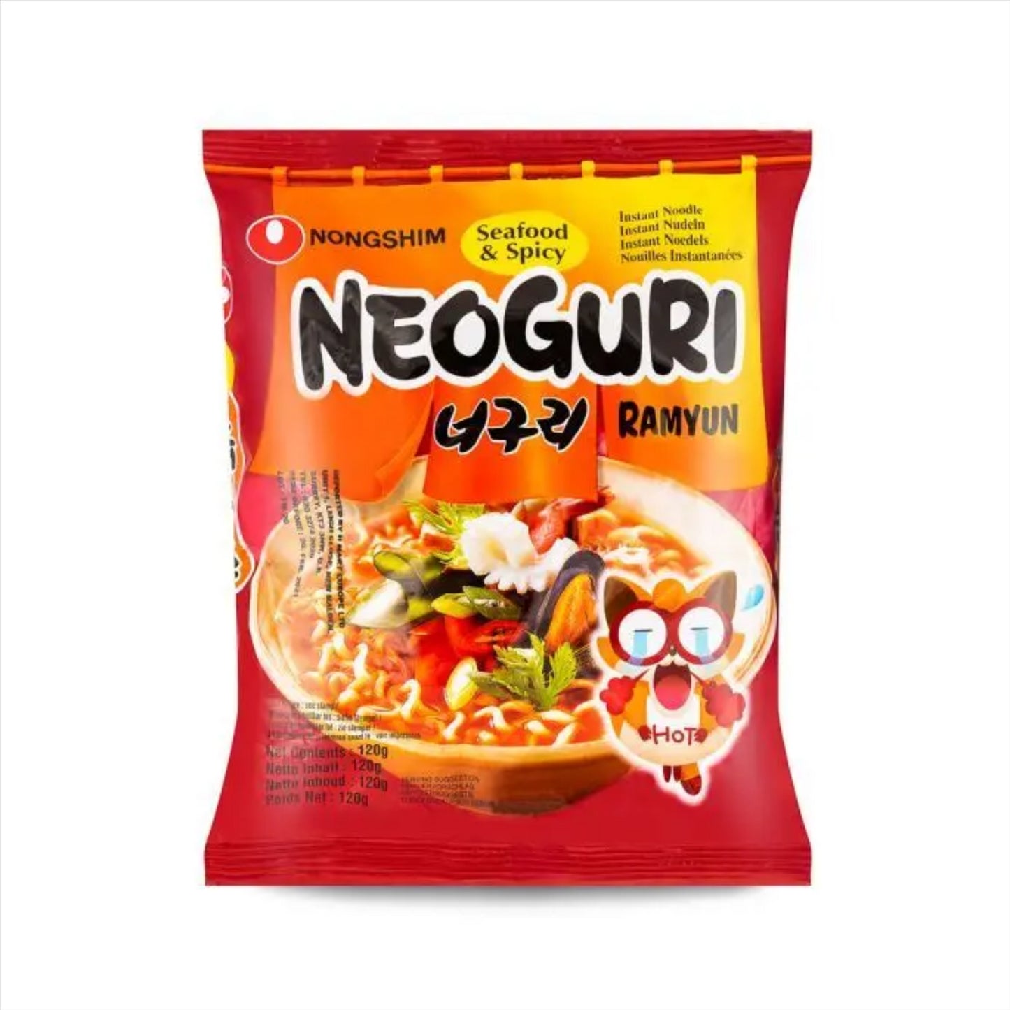 Nongshim Neoguri Ramyun Noodle (Seafood & Spicy) 너구리