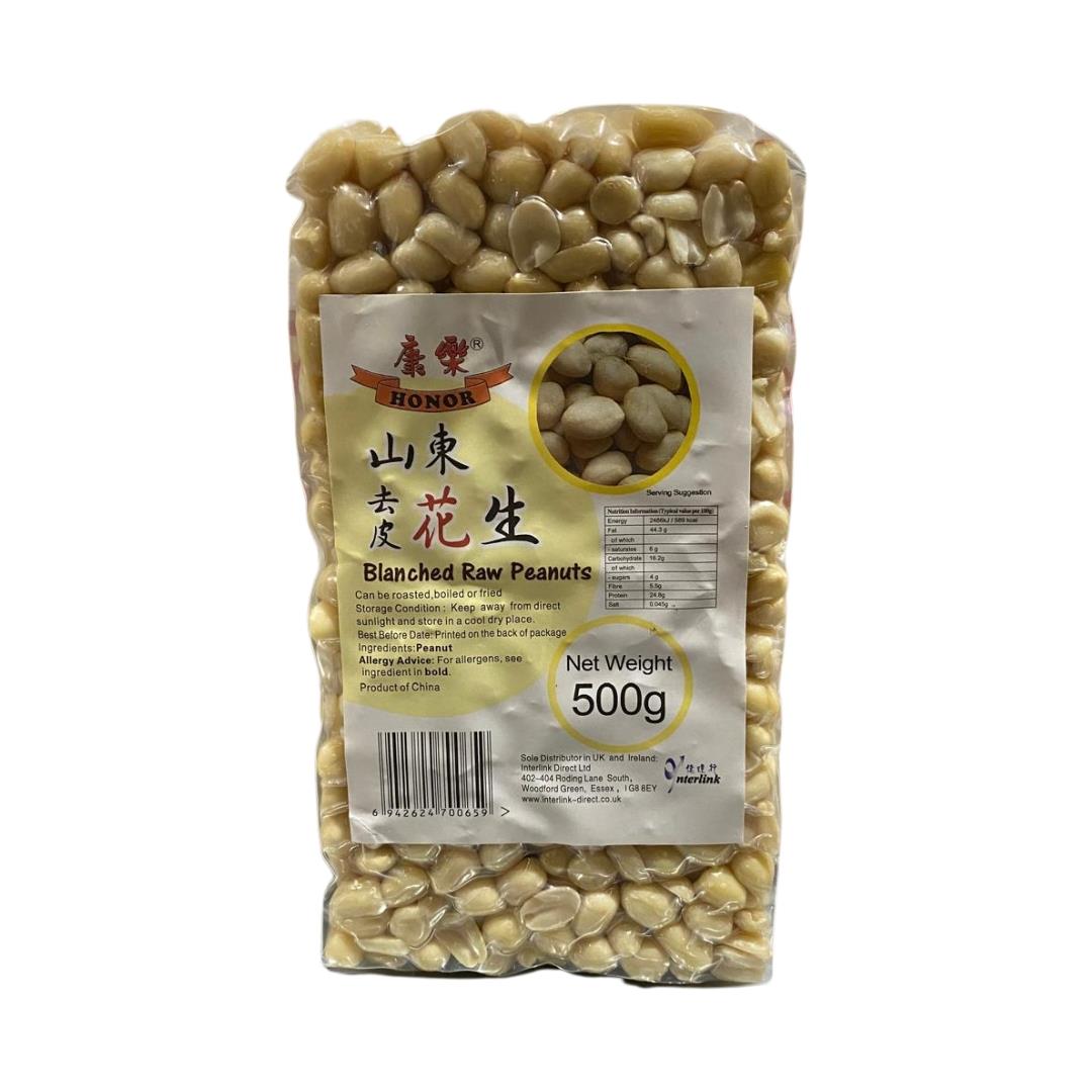 Honor Blanched Raw Peanuts 康樂 山東去皮花生