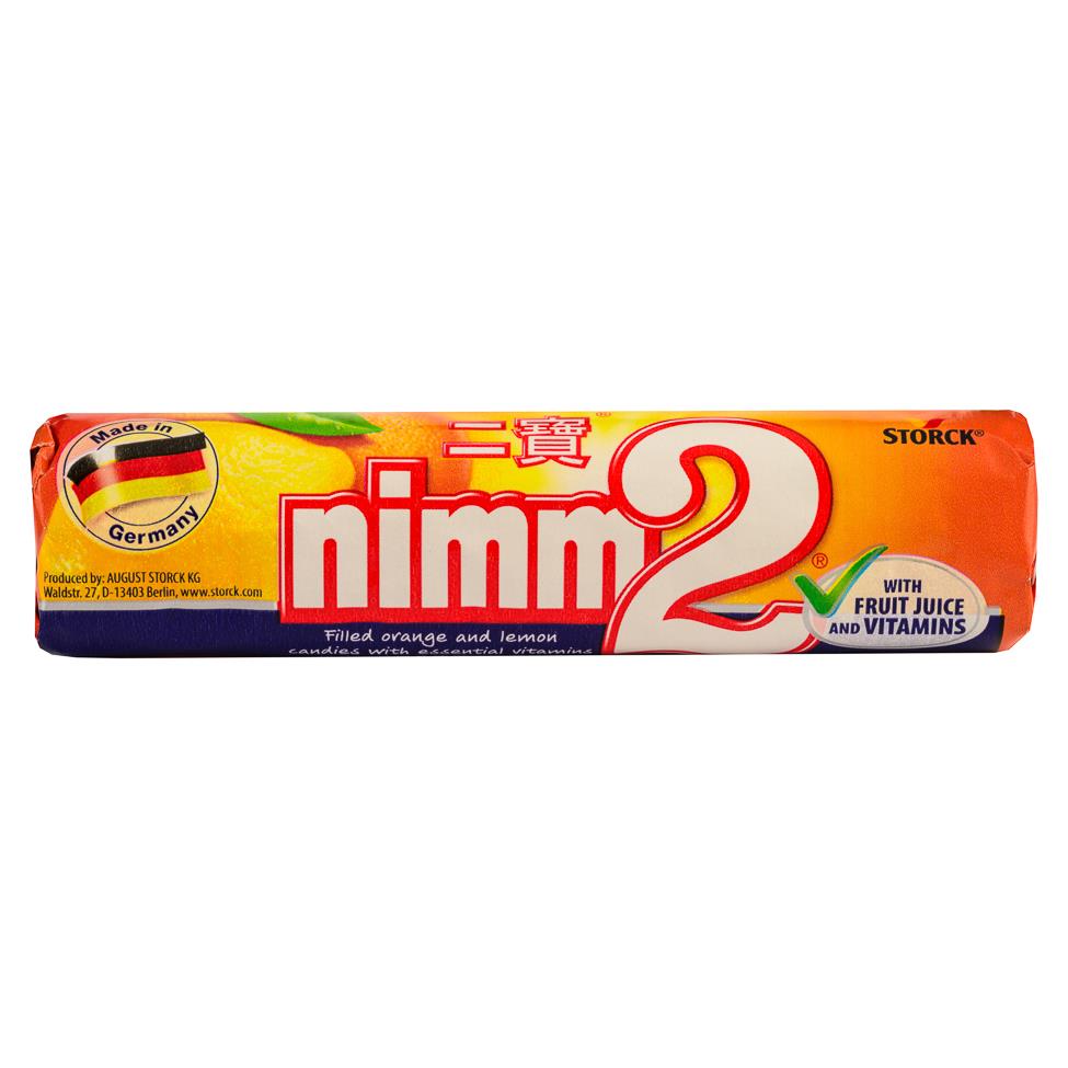 nimm2 Fruit Juice Candy (Orange & Lemon Flavour) 二寶果汁糖