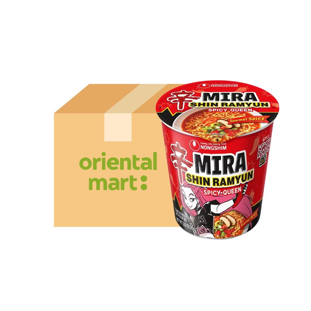 Nongshim K-pop Demon Hunters Mira Shin Ramyun Spicy Queen Cup Noodle (Gourmet Spicy) (Case of 12)