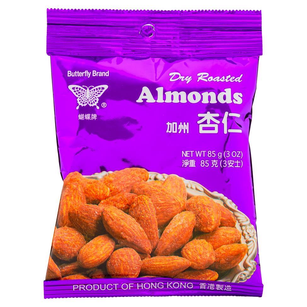 Butterfly Brand Dry Roasted Almonds 蝴蝶牌 加州杏仁