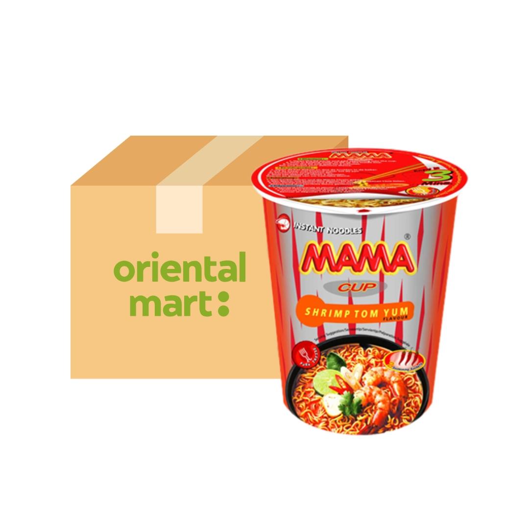 Mama Instant Cup Noodle (Shrimp Tom Yum Flavour) (Case of 12)