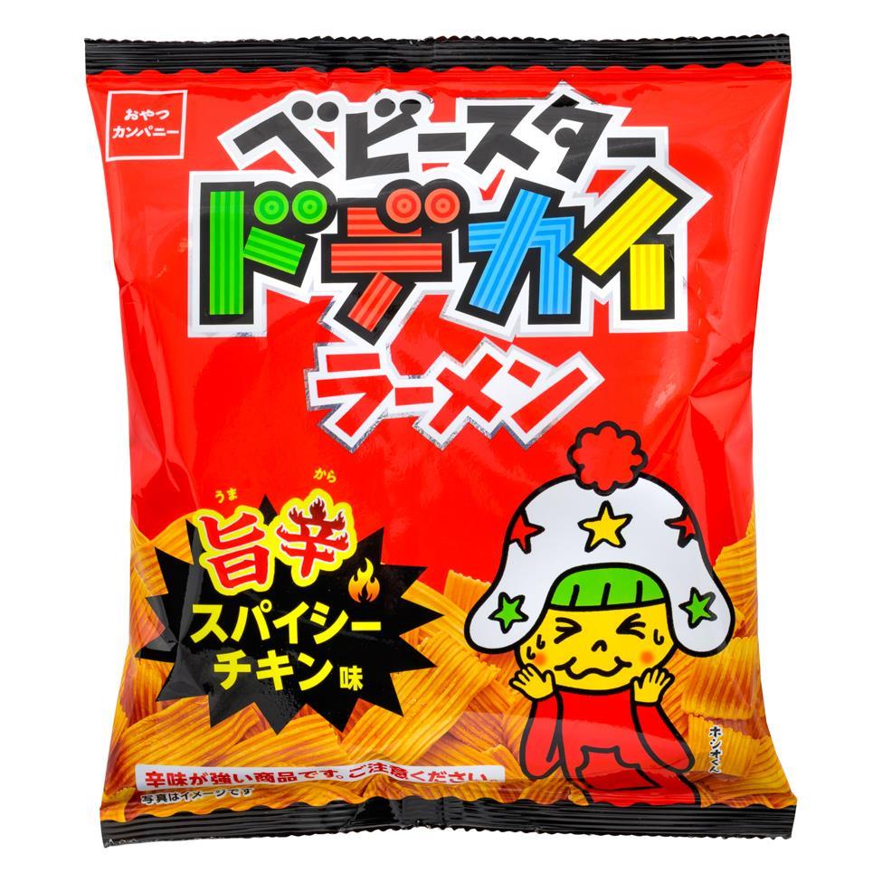 (Case) Baby Star Crispy Wide Ramen Snack (Spicy Flavour) 62g*12