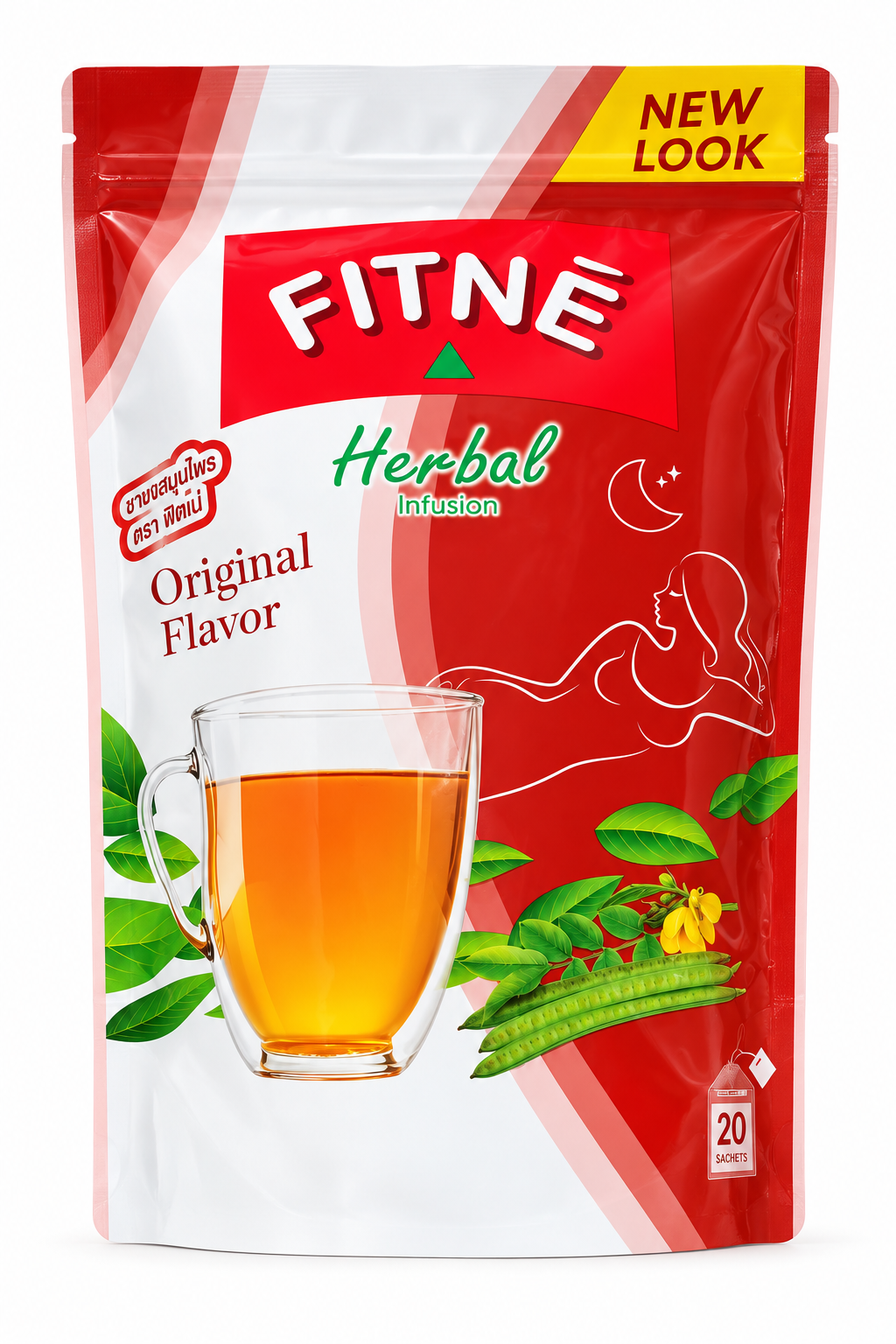 (Multi) Fitne Senna Herbal Infusion Tea (Original Flavour) 40g (20 Teabags x 2g)*6
