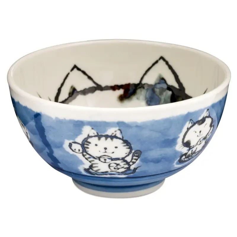 Tokyo Design Studio 陶瓷招财猫碗大号(蓝色)
