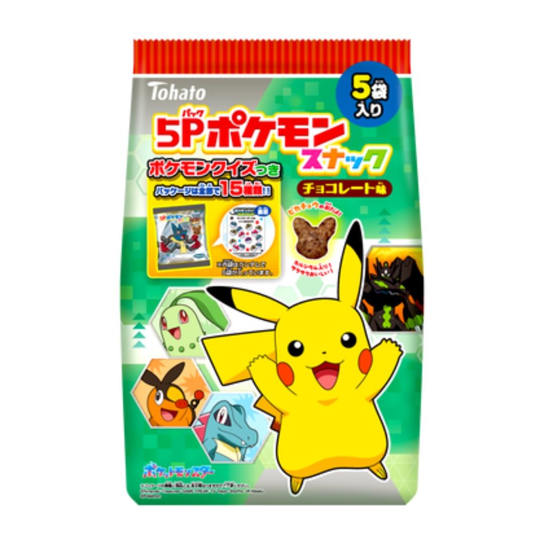 Tohato 宝可梦巧克力味零食 (5包) 5P ポケモンスナック チョコレート味