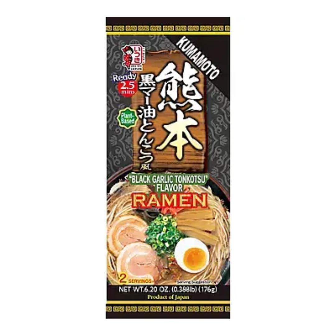 Itsuki Kumamoto Black Garlic Oil Tonkotsu Flavour Ramen 熊本黒マー油とんこつ風 ラーメン