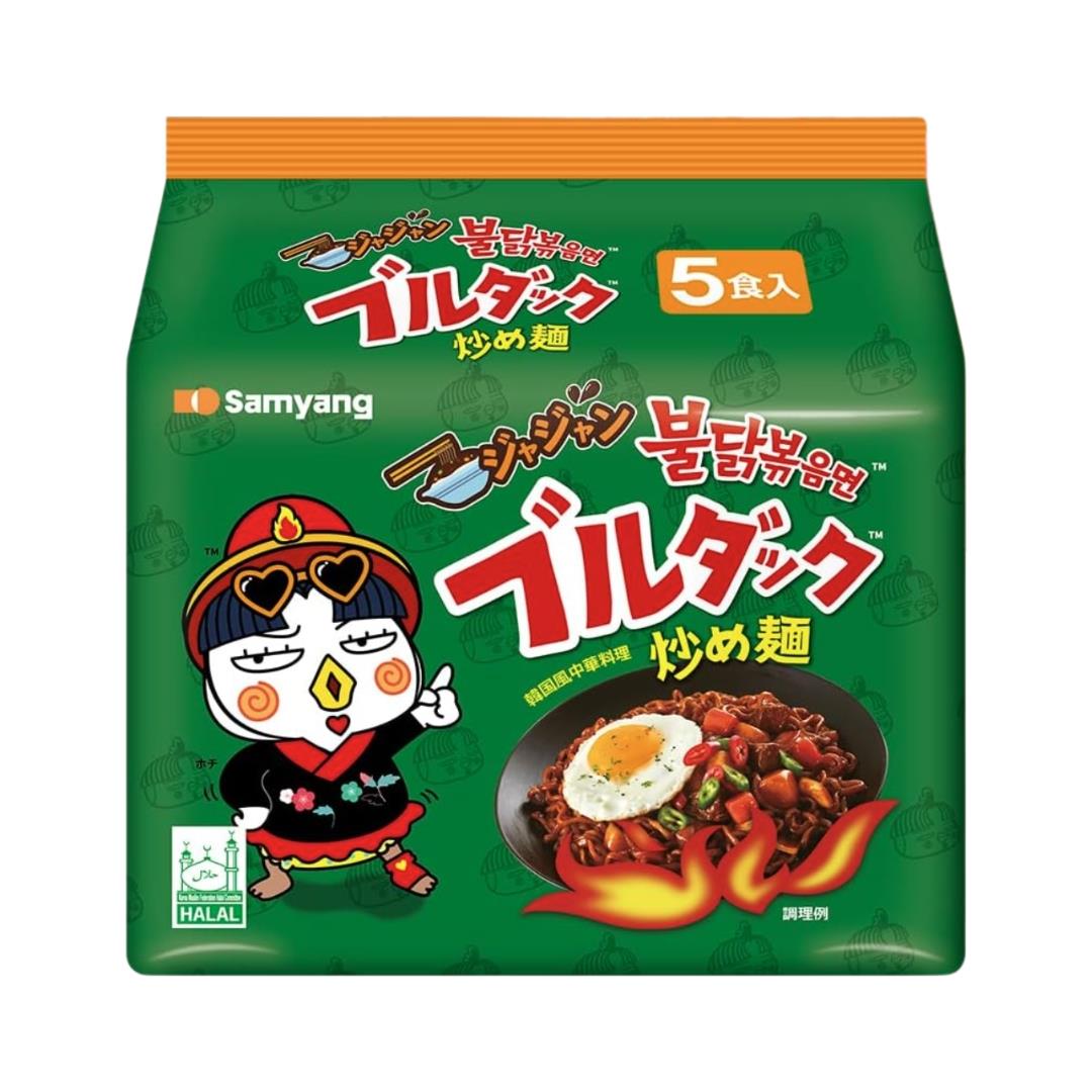 三养火鸡面(炸酱味)(日本版)多包面 ジャジャンブルダック炒め麺