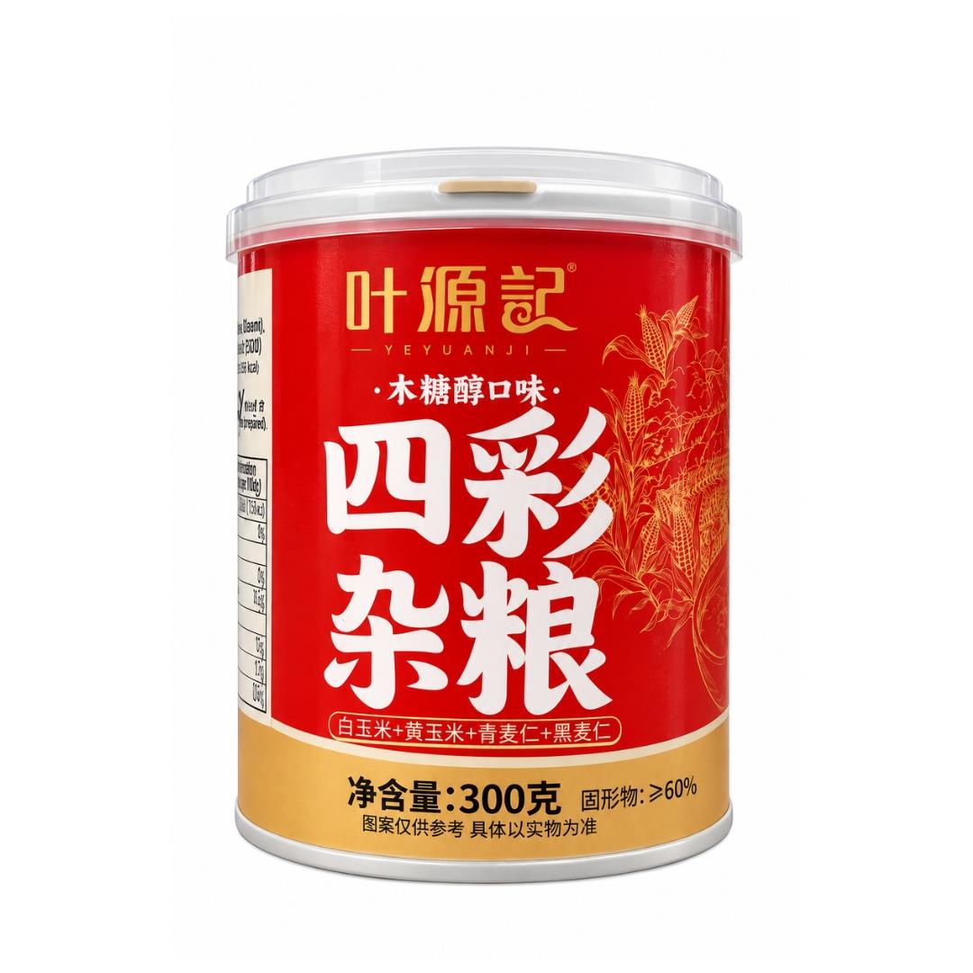 Ye Yuan Ji Sweetened Multigrain Canned Food 葉源記 四彩雜糧罐頭 (木糖醇口味) - Best Before: 02/11/2026