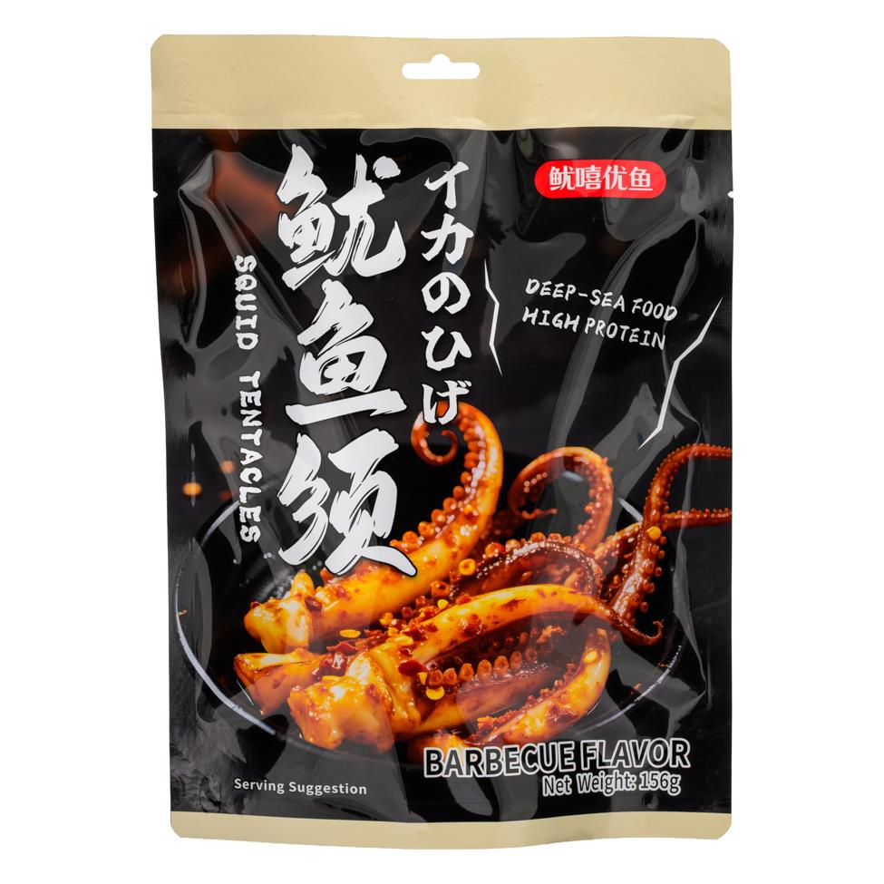 Youxi Youyu Squid Tentacles Barbecue Flavour 魷嘻優魚 魷魚鬚 (燒烤味)