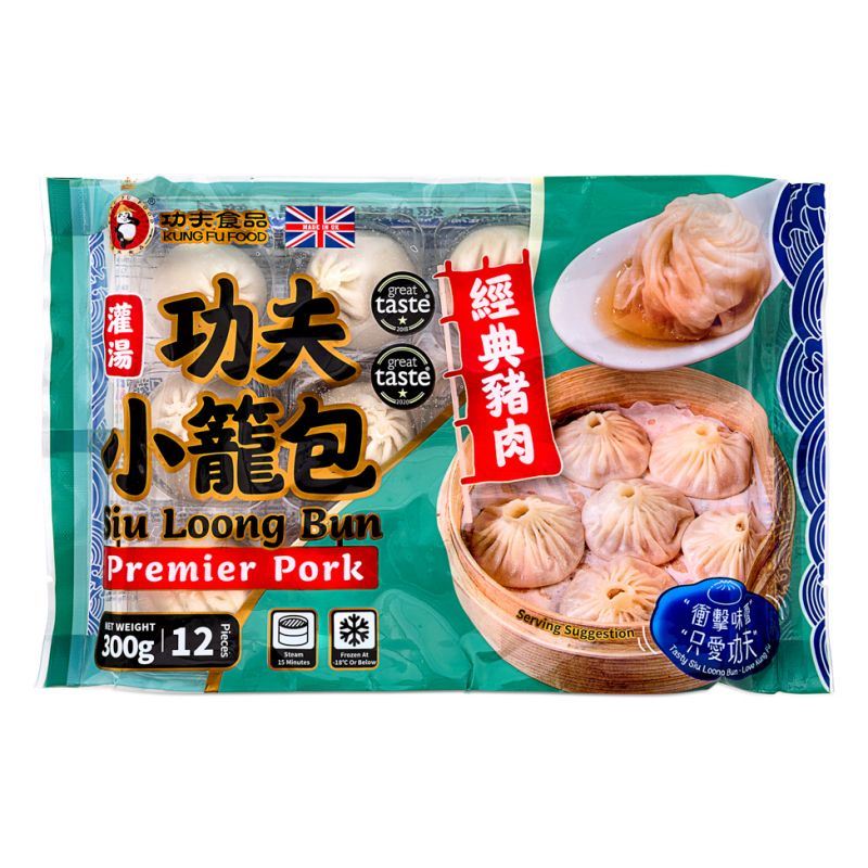 Kung Fu Juicy Bao Siu Loong Bun (Premier Pork) 功夫 灌湯小籠包 (經典豬肉)