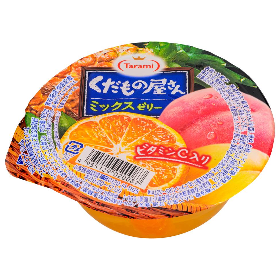 Tarami Kudamonoyasan Mixed Fruit Jelly (Orange/Yellow Peach/Pineapple/White Peach) 日本雜果果凍