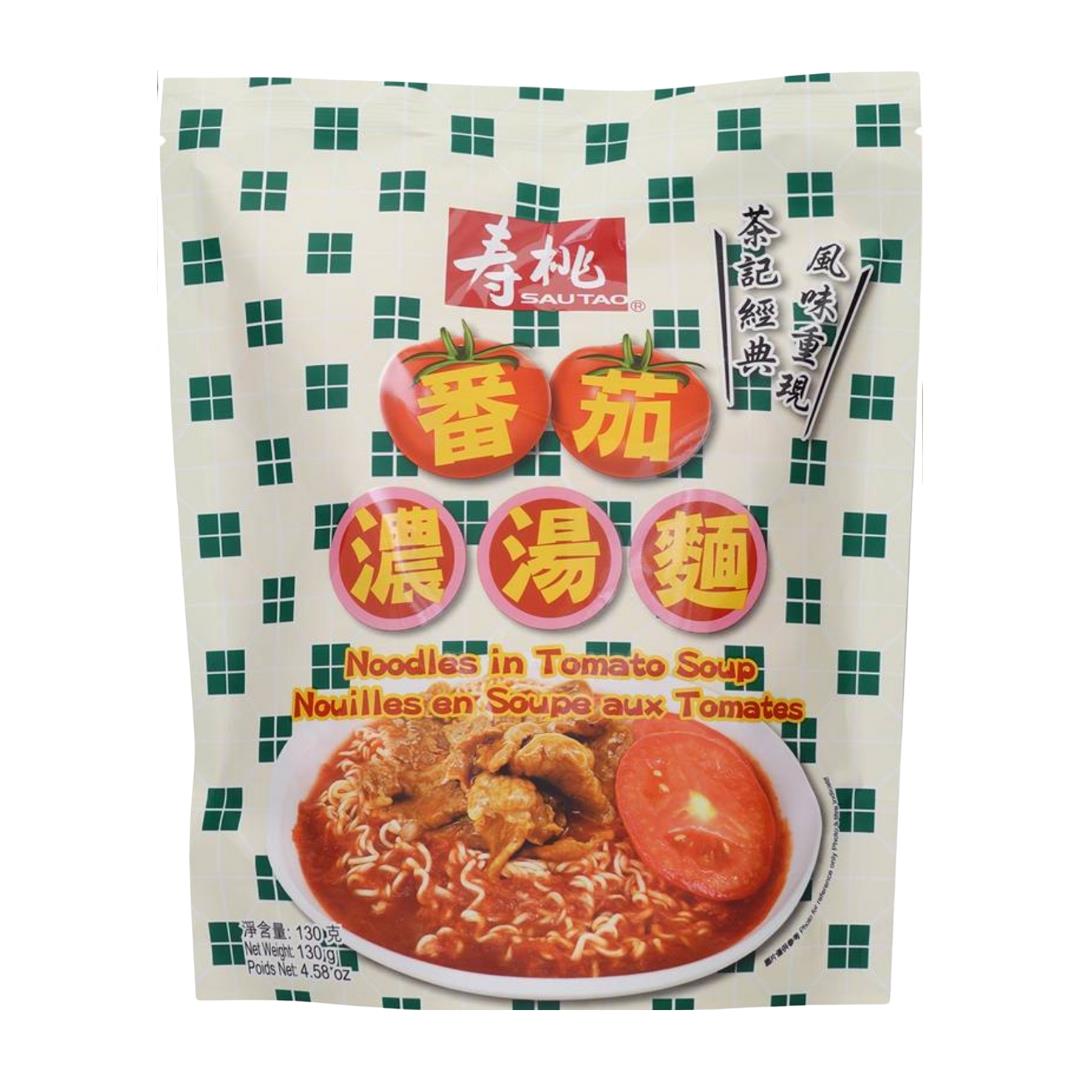Sau Tao Noodles in Tomato Soup 壽桃 番茄濃湯麵