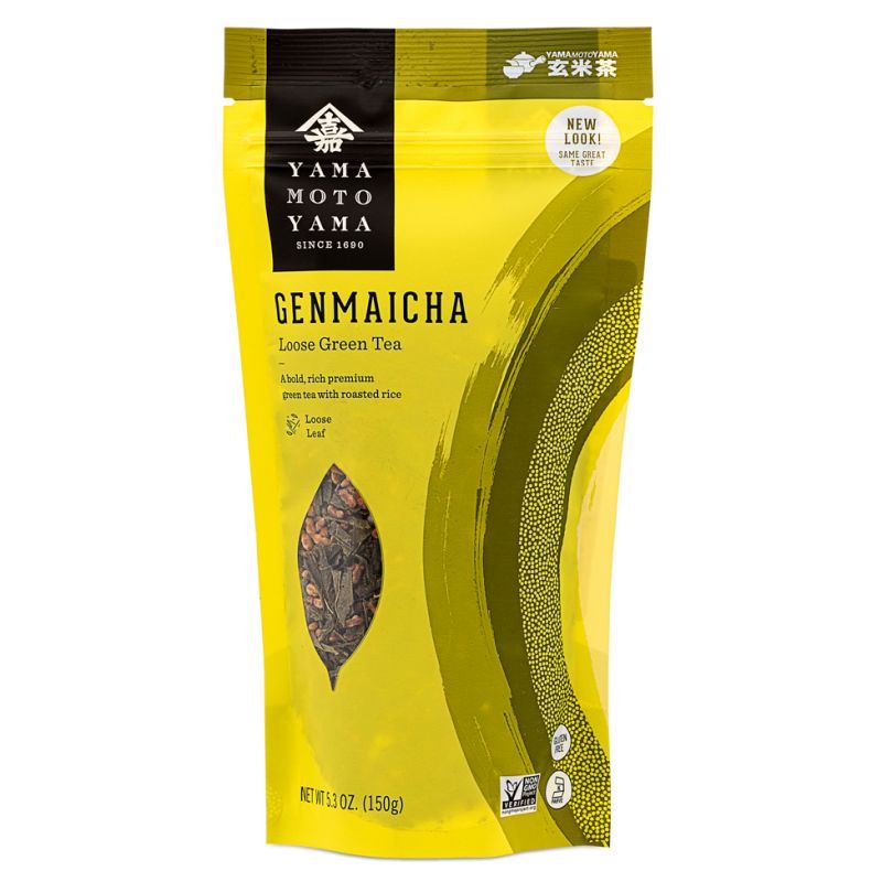 Yamamotoyama Genmaicha Loose Green Tea Leaf with Roasted Rice 山本山 玄米茶叶