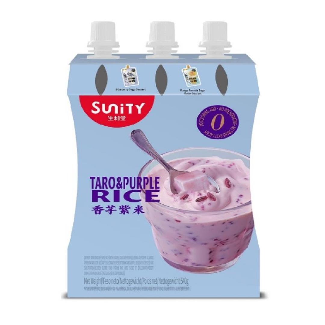 Sunity Taro & Purple Rice Dessert (3 pcs) 生和堂 香芋紫米 (3包)