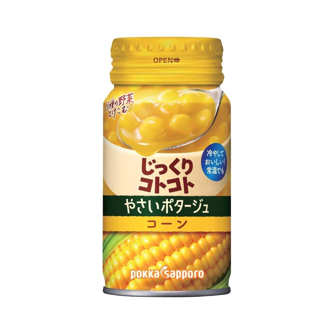 Pokka Sapporo Canned Vegetable & Corn Soup ポッカサッポロ じっくりコトコトやさいポタージュコーン缶