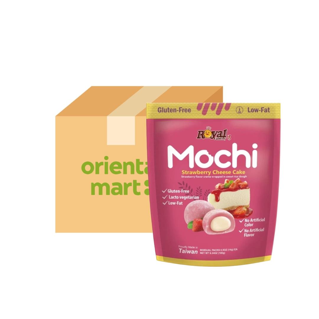 Royal Family Strawberry Cheese Cake Mochi (Case of 12)