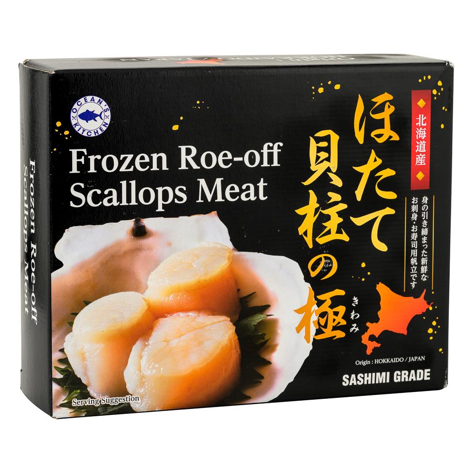 Ocean's Kitchen Frozen Roe-off Hokkaido Scallops Meat (Sashimi Grade) 北海道產 ほたて 貝柱の極