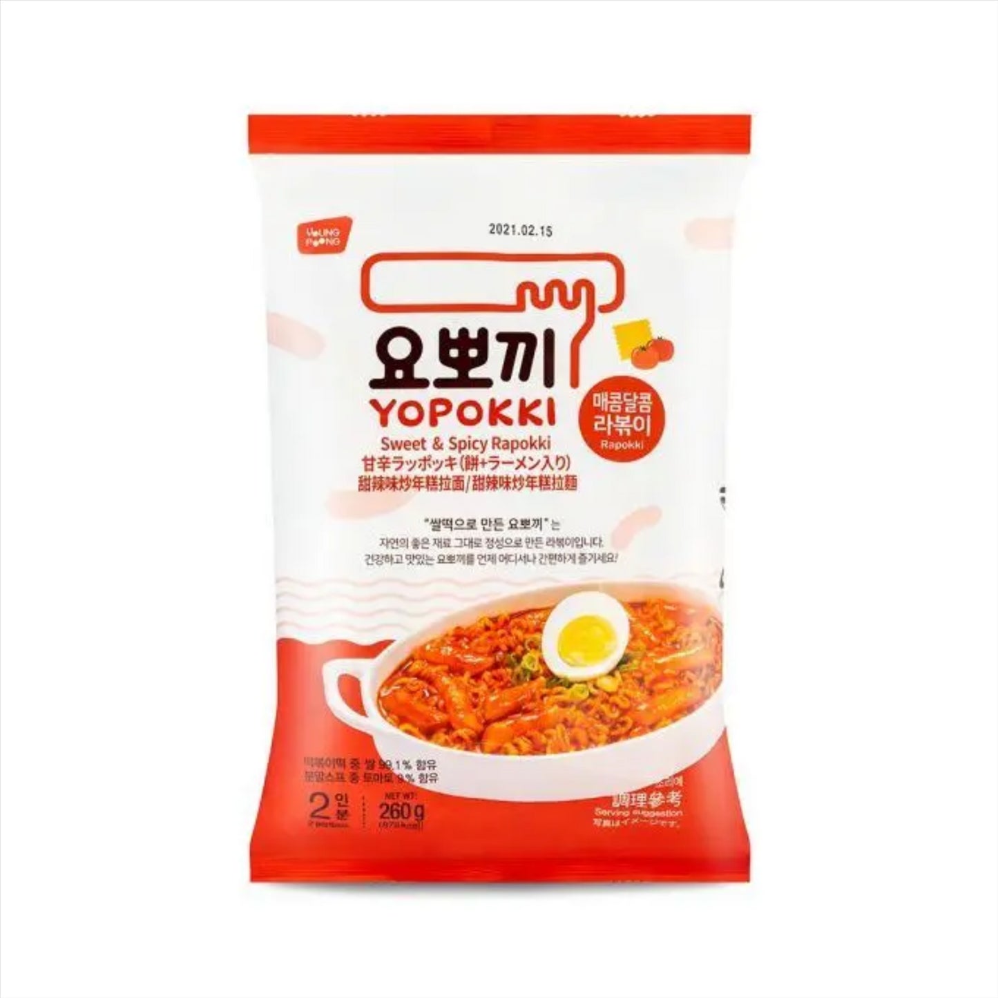 Young Poong Yopokki Sweet & Spicy Rapokki 甜辣味炒年糕拉麵